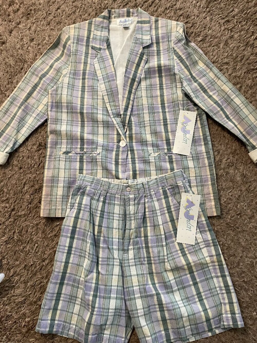 NWT vintage junior short set